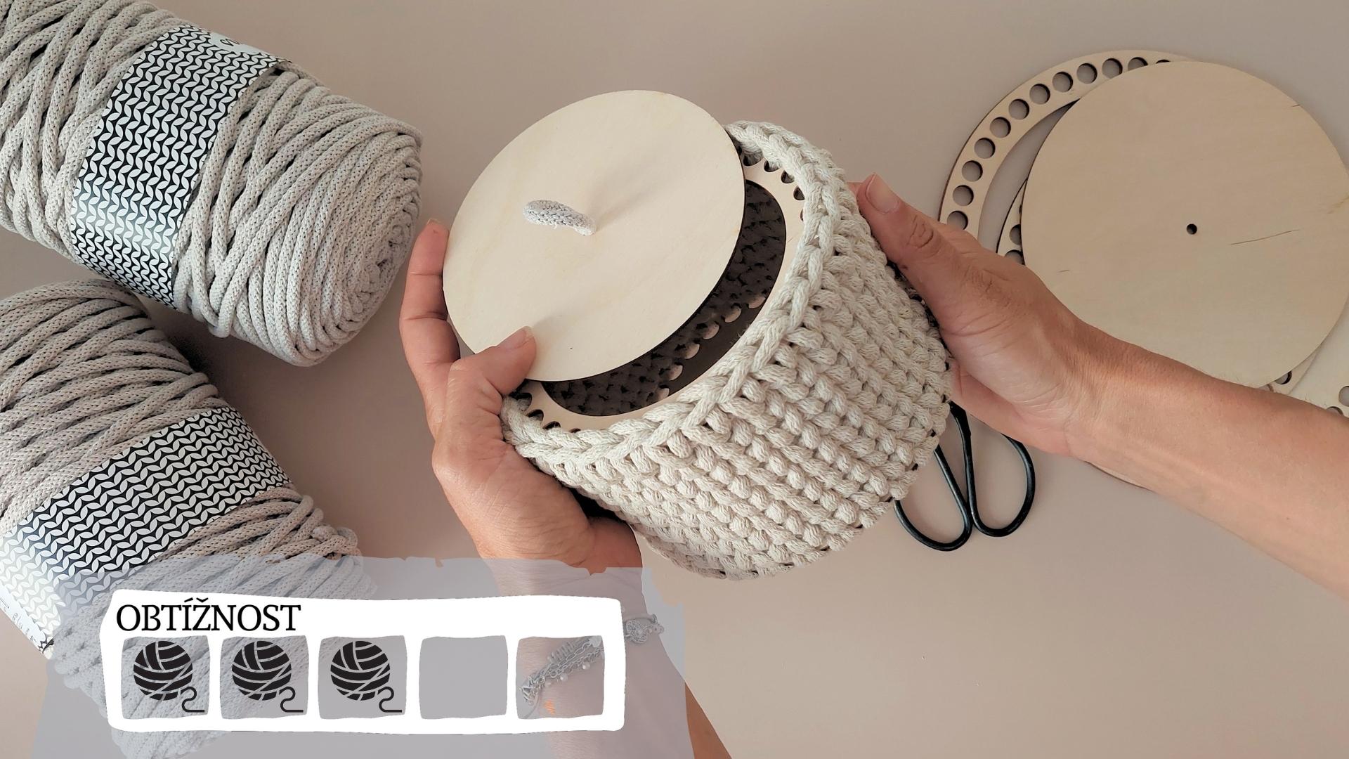 Návod na košík s víkem a prstencem