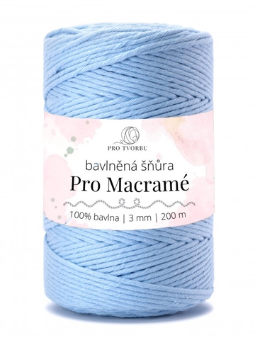 ProMacramé STANDARD cotton - rozčesávací 3mm