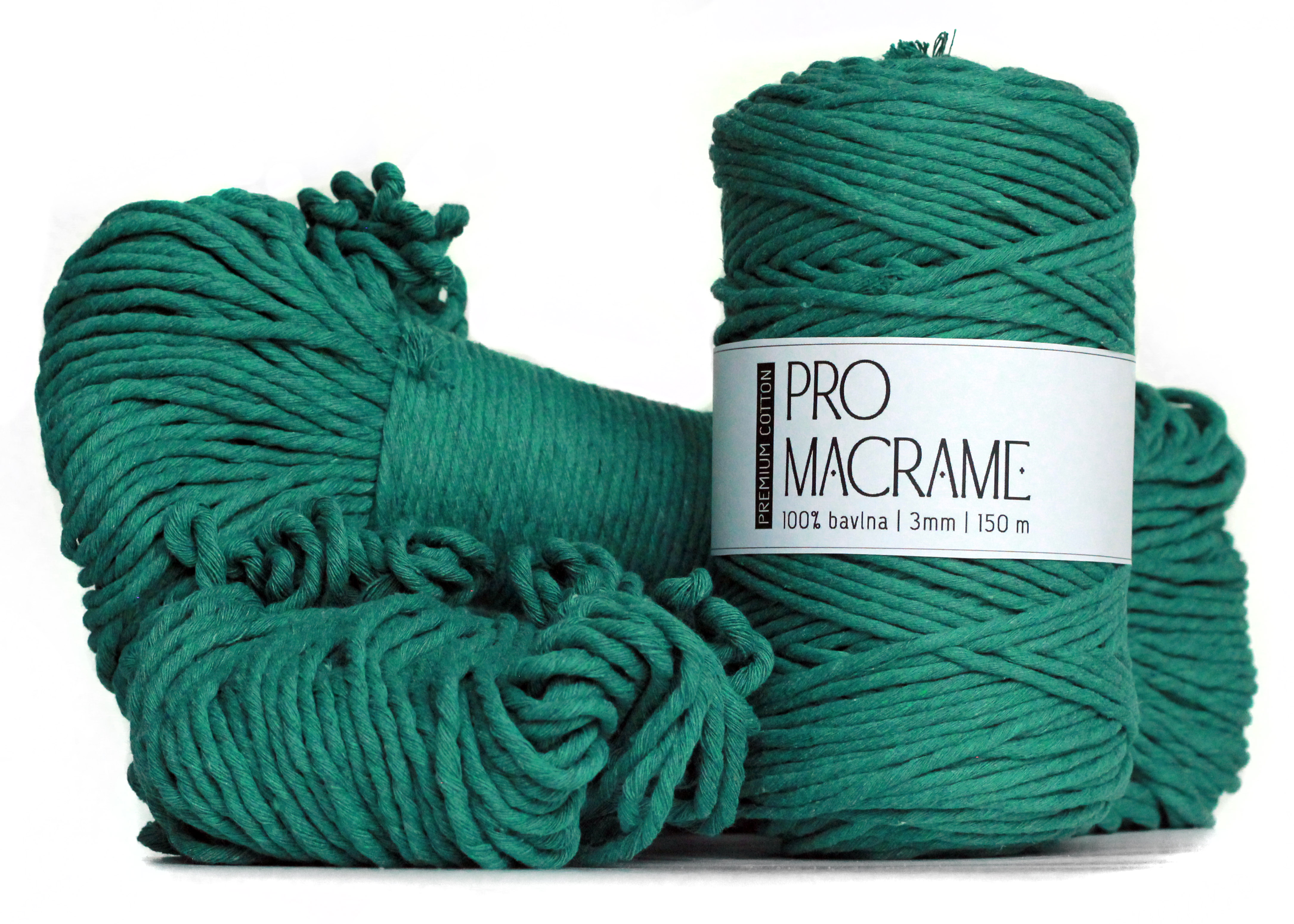 ProMacramé PREMIUM cotton - rozčesávací 3mm