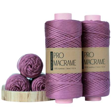 ProMacramé PREMIUM bamboo - rozčesávací 3mm	