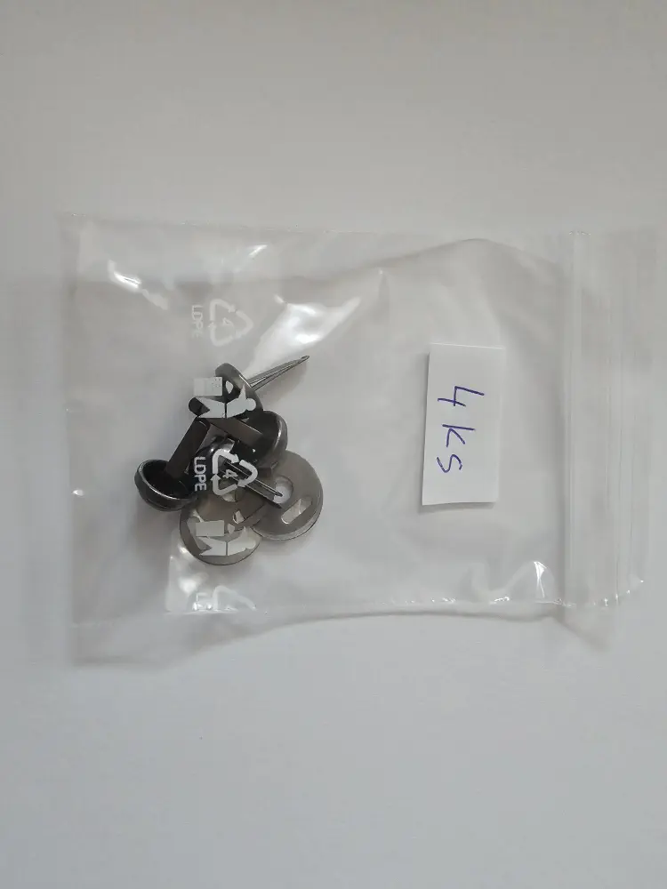 Kovové nožičky sada 4ks tmavé