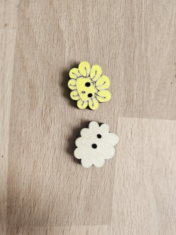 Dekorační knoflík květ 5ks