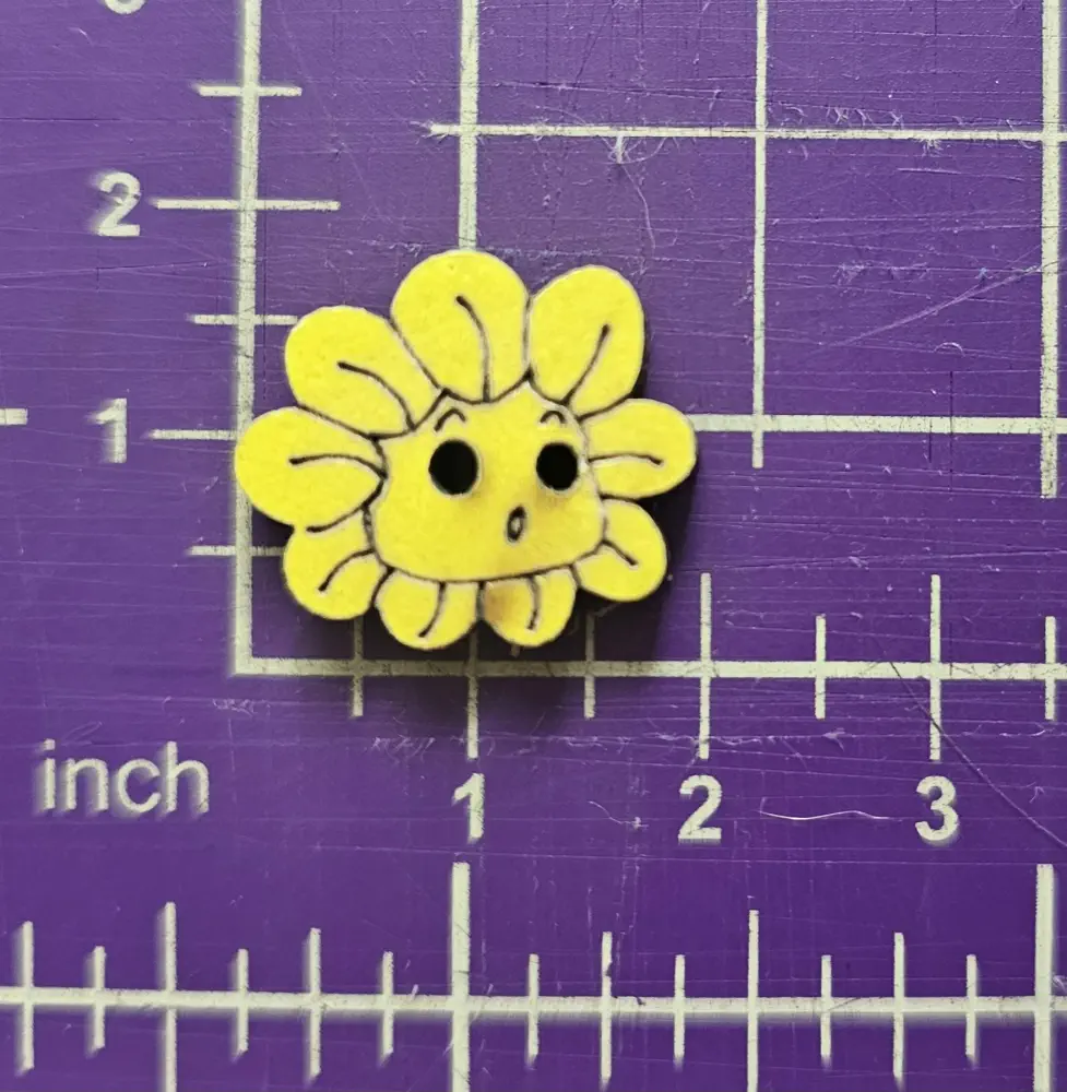 Dekorační knoflík květ 5ks