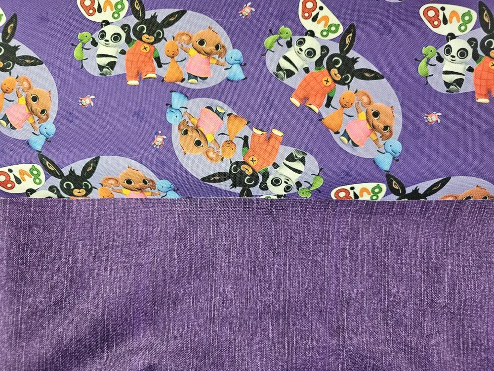 Kočárkovina denim fuchsiová