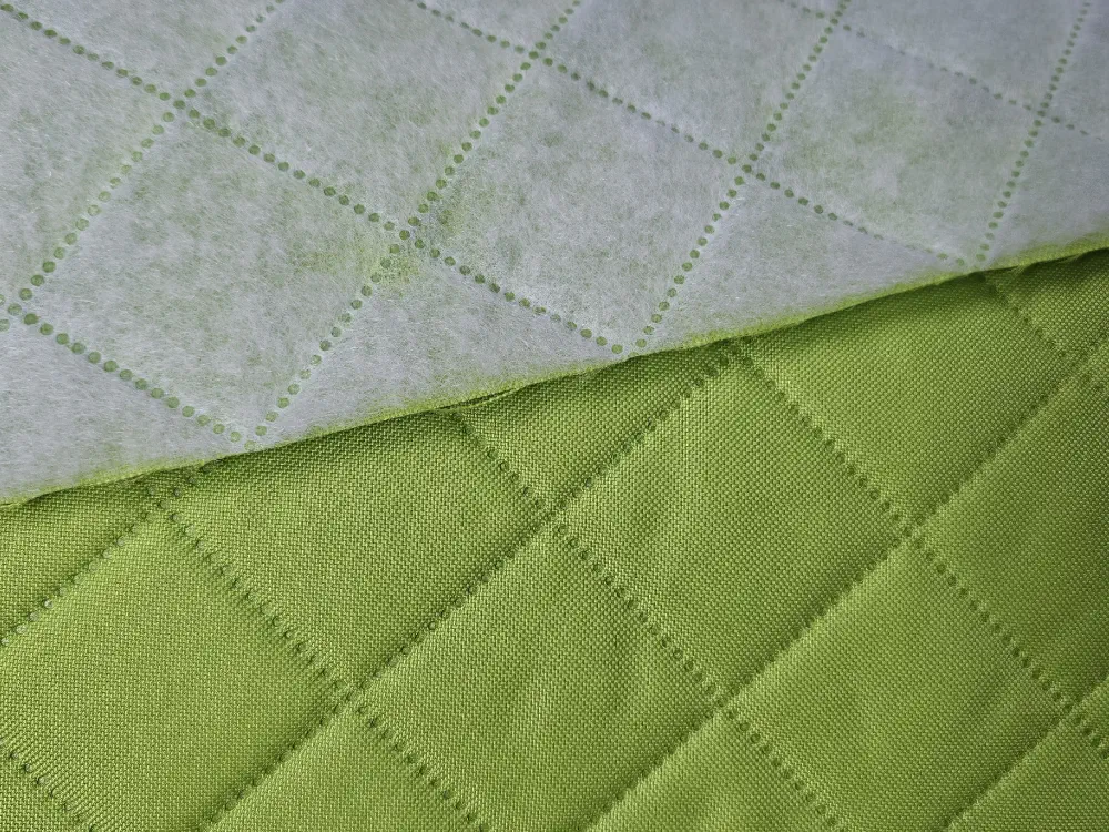 Zateplená kočárkovina kiwi-zelená