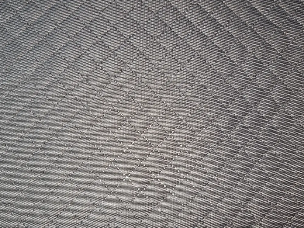 zateplená kočárkovina šedá