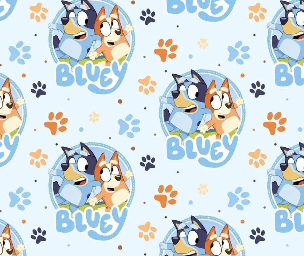 Velur Bluey modrý