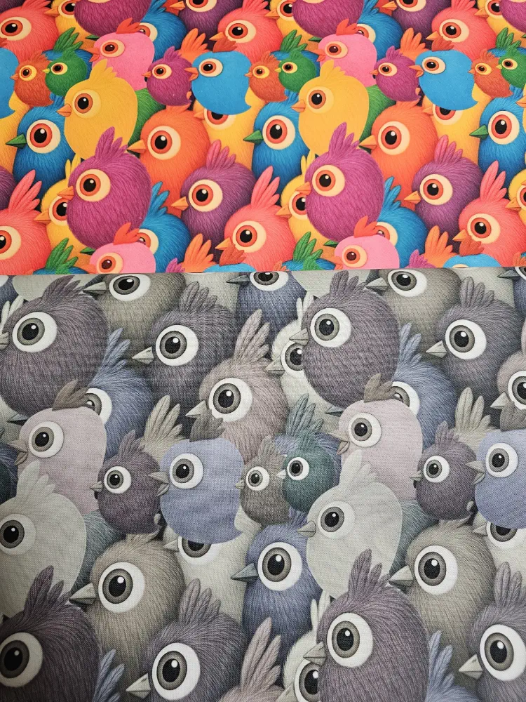 Kočárkovina Happy birds - barevní ptáci