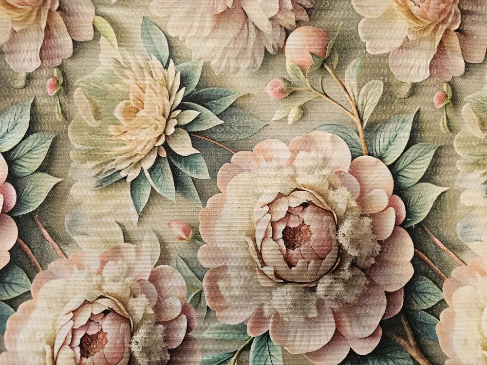 Vaflovina Pivoňky - romantické květy