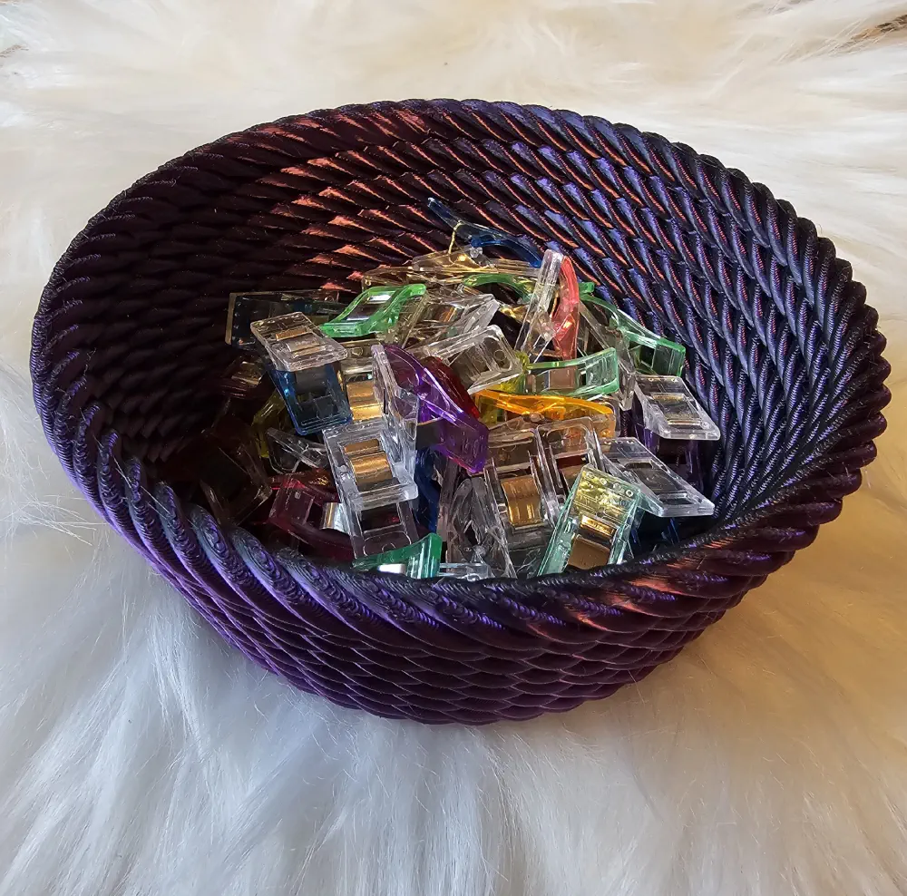 Designový košík Fenix S fialovo-černá