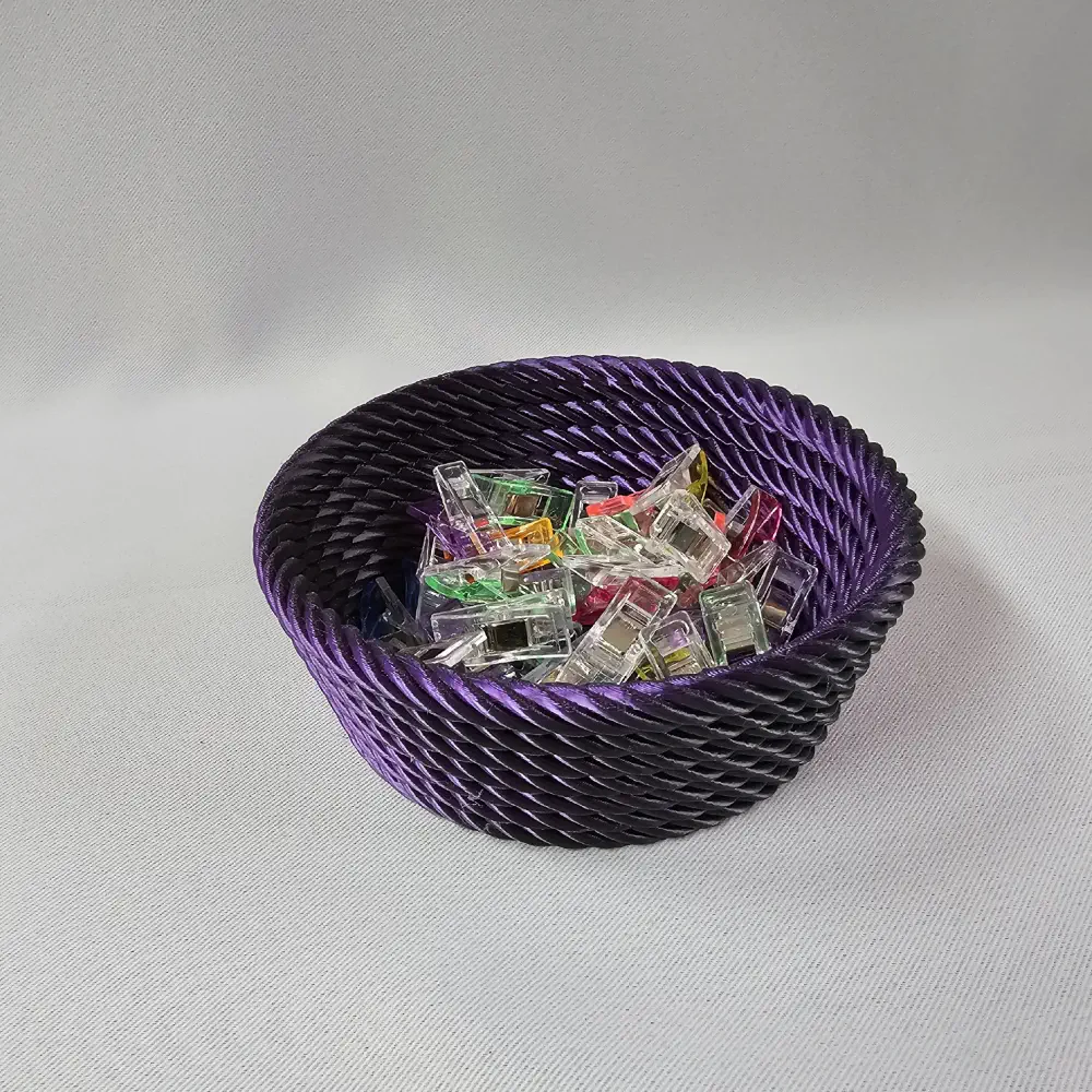 Designový košík Fenix S fialovo-černá