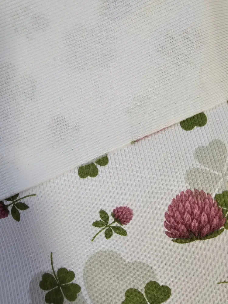 Štěstí ve čtyřlístku - žebrovaný úplet