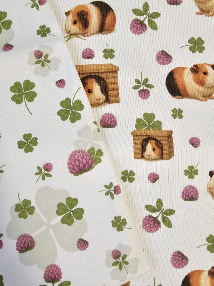 Štěstí ve čtyřlístku - žebrovaný úplet