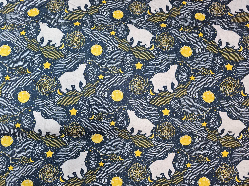 Souhvězdí medvěda- bavlněné plátno