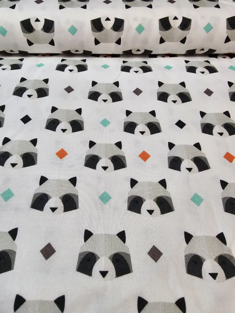 Mýval geometrie- bavlněné plátno