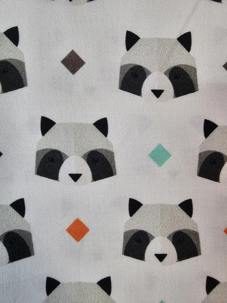 Mýval geometrie- bavlněné plátno