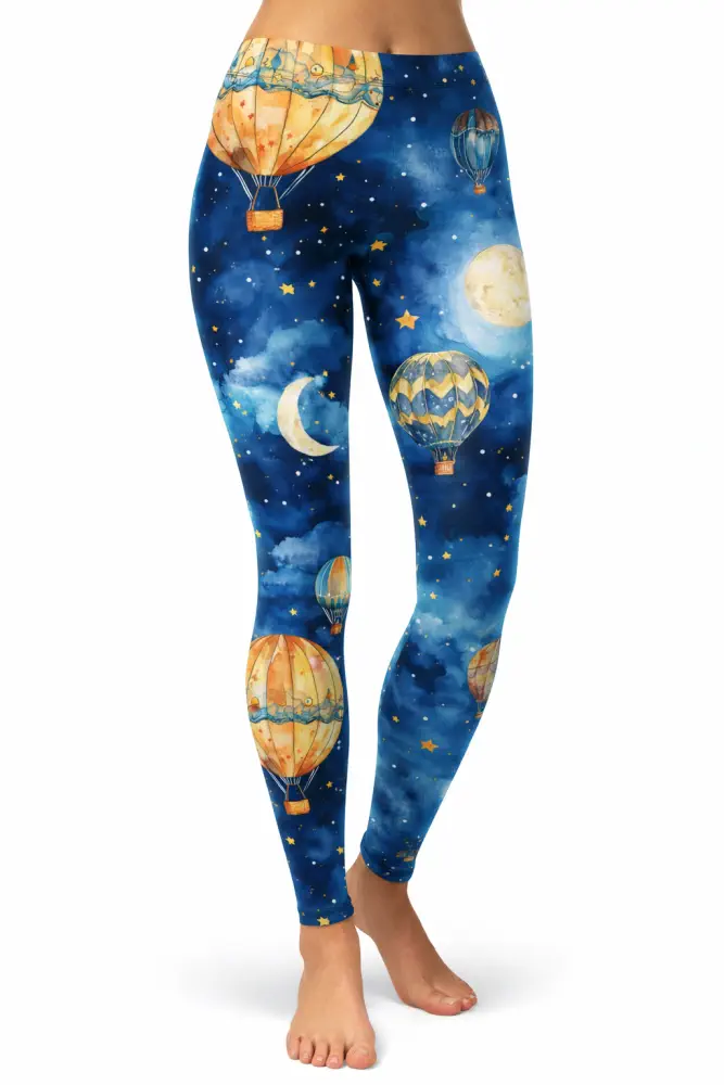 Noční obloha - Balóny - vzor