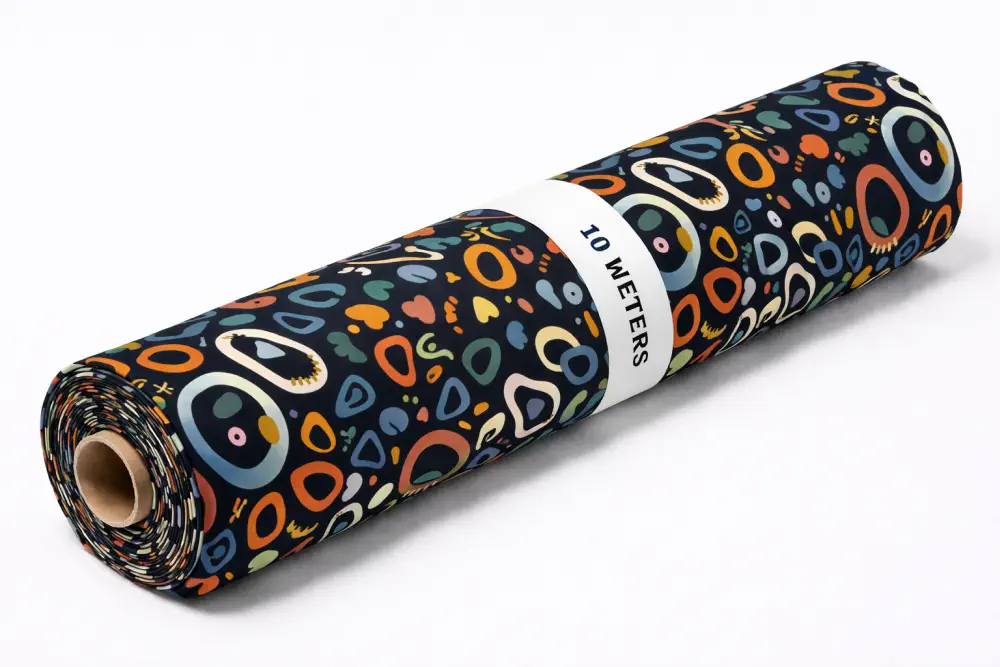 Černá abstraktní kola- vzor