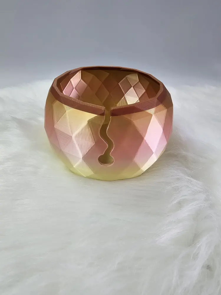 Klubíčková miska růžovo-žlutá