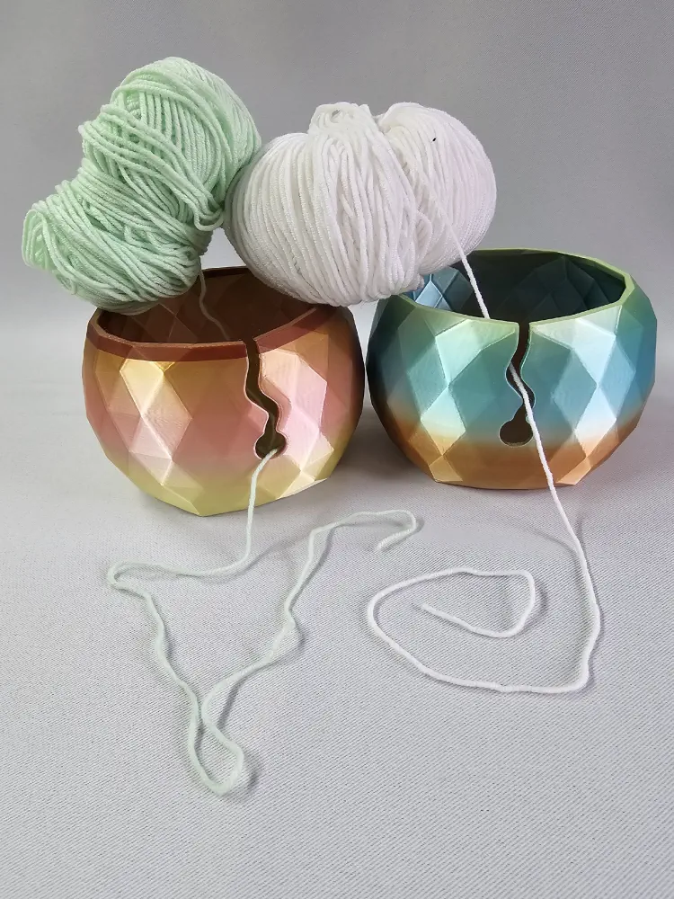 Klubíčková miska růžovo-žlutá