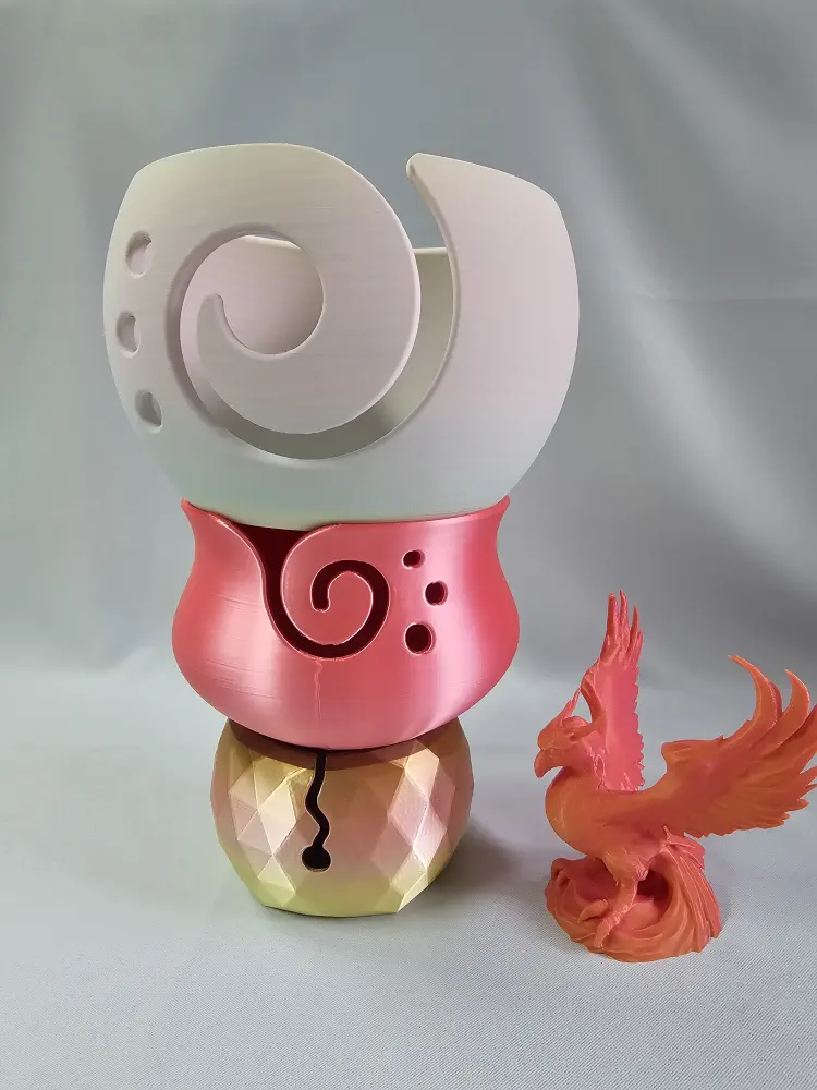 Klubíčková miska růžovo-žlutá