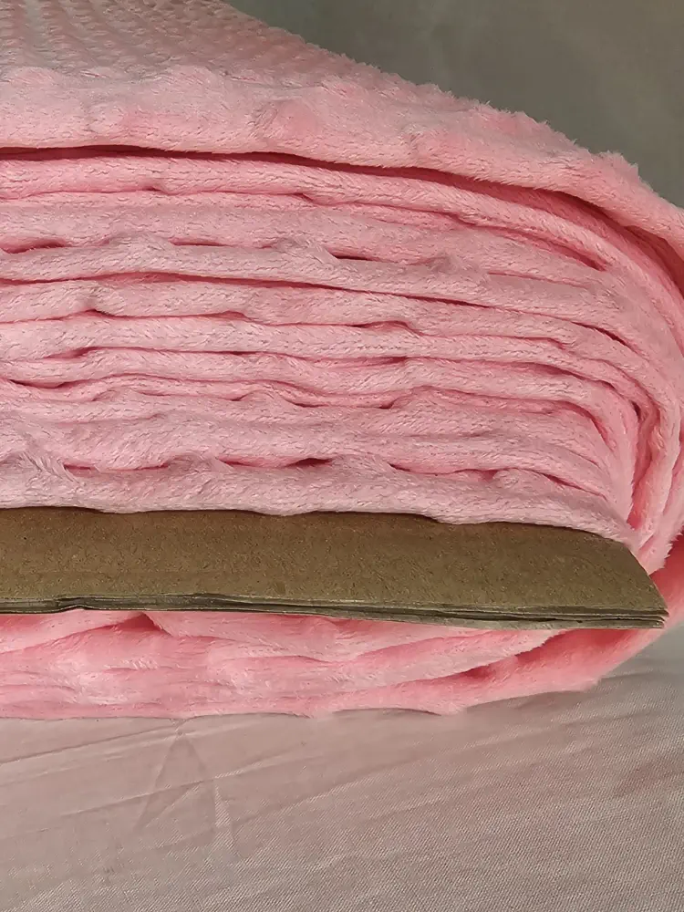 Minky 3D puntíky- růžová lososová