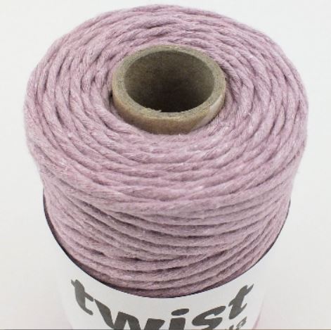 Šňůra na macramé Mila TWIST 3mm - béžová světlá