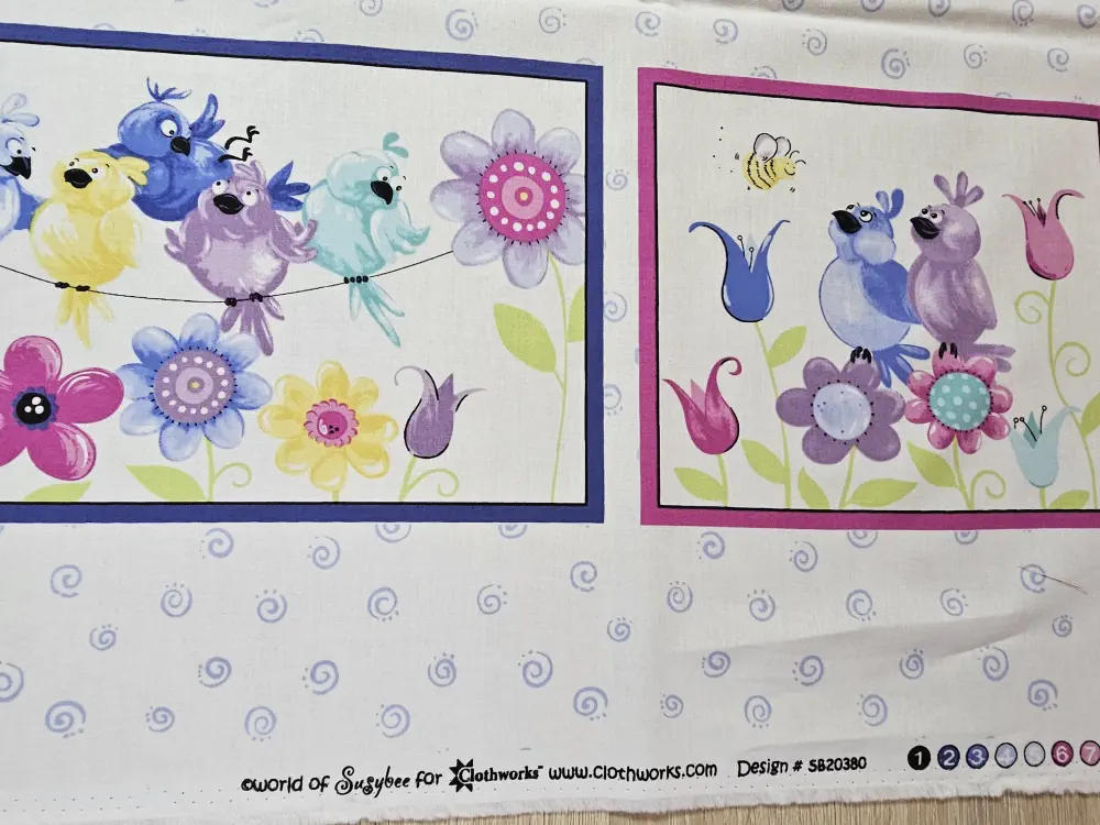 Ptáčci-panel- Americká bavlna