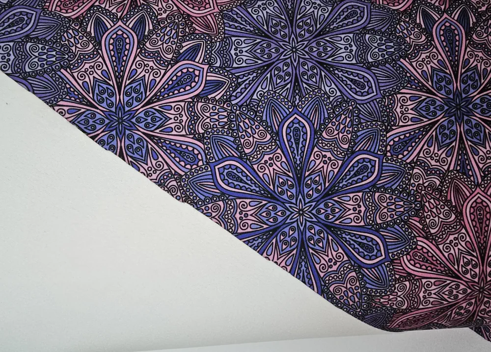 Zimní softshell mandaly fialové