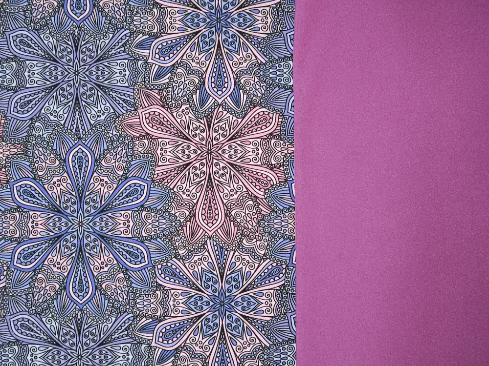 Zimní softshell mandaly fialové