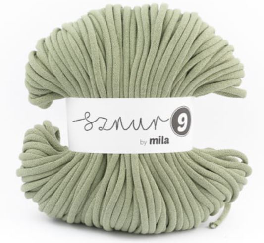 Bavlněná šňůra MILA 5mm - olivová jasná