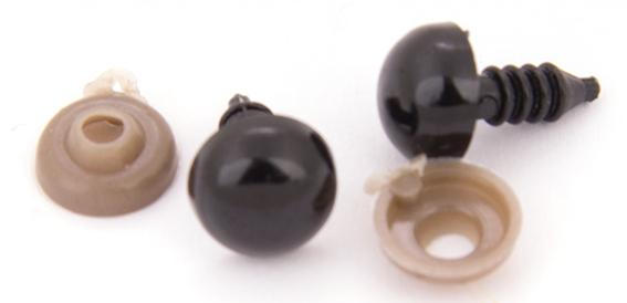 Oči 18 mm - černá