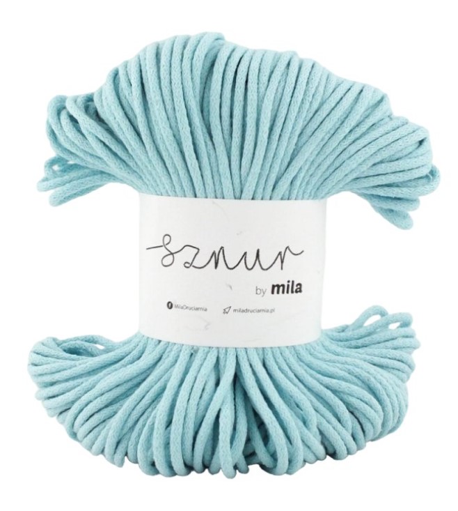 Bavlněná šňůra MILA 5mm - arktická