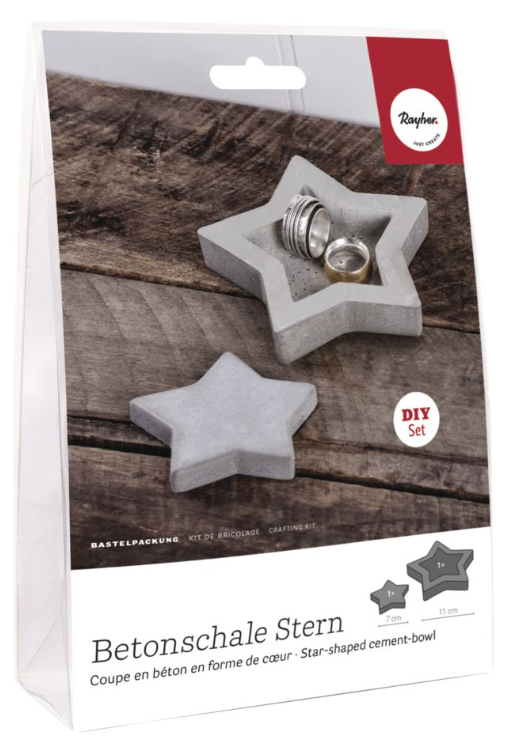 Kreativní beton - DIY sada - hvězda
