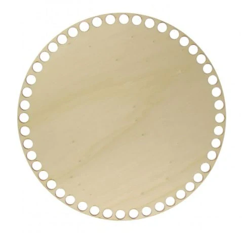 Dno na košík, odstín bříza, kruh - průměr 25 cm