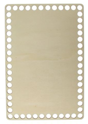 Dno na košík, odstín bříza, obdelník - 30 x 25 cm