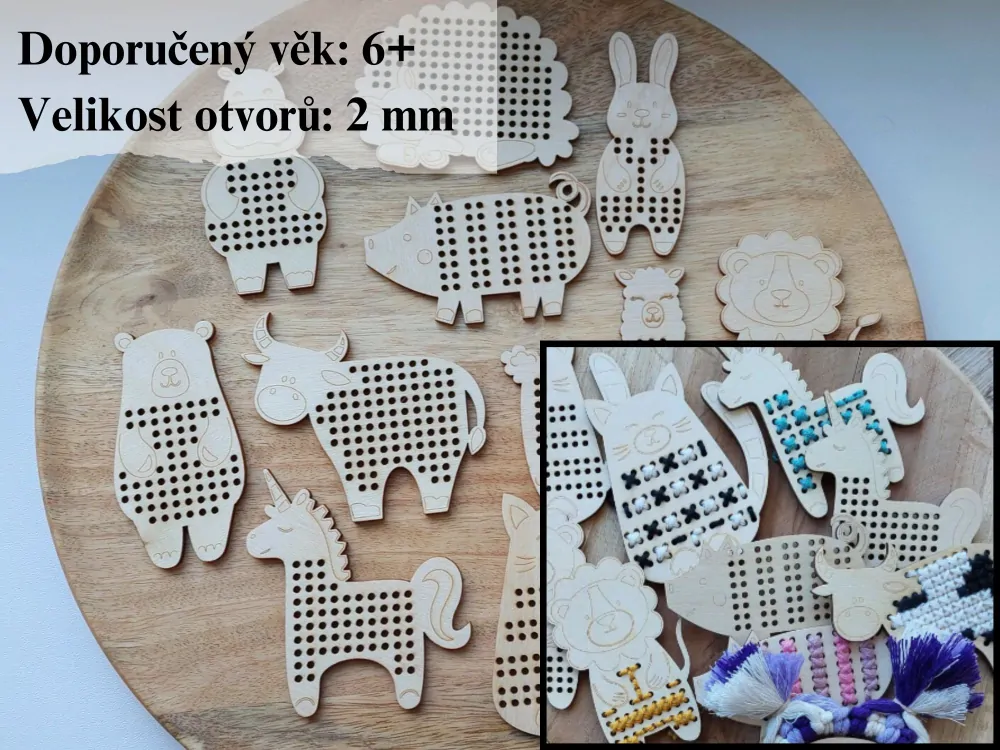 Vyšívací sada - 8 kusů