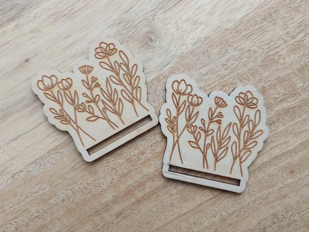 Základ pro macramé záložku - 5,5 x 5 cm