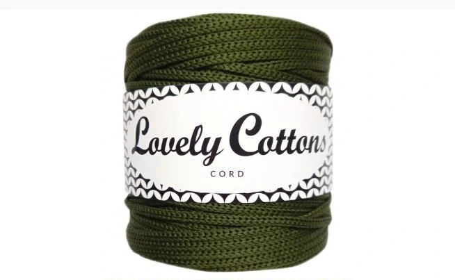 Polyesterová šňůra Lovely Cottons 3mm - Khaki
