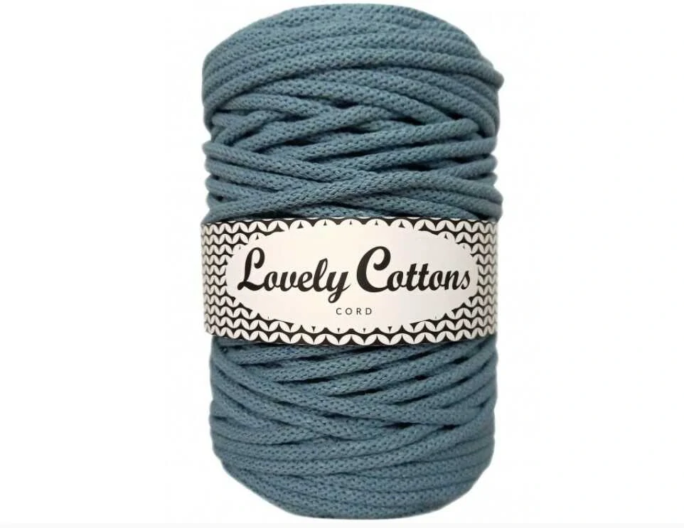 Bavlněná šňůra Lovely Cottons 5mm - Mořský vánek