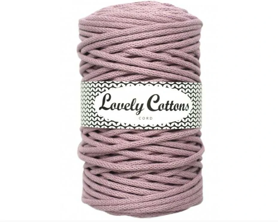 Bavlněná šňůra Lovely Cottons 5mm - Šeříková,lila