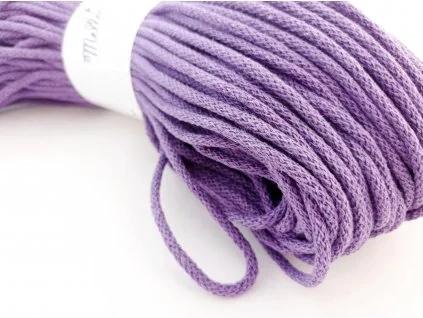 Bavlněná šňůra BERRY 3mm - fialková