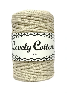 Polyesterová šňůra Lovely Cottons 1,5mm - LNĚNÁ