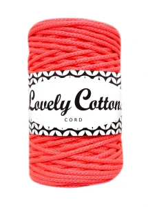 Polyesterová šňůra Lovely Cottons 1,5mm - Neon Růžová