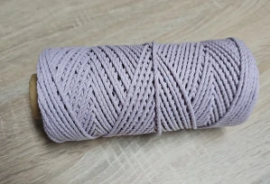 Bavlněná šňůra ProMacramé – PREMIUM COTTON 3mm / 3PLY –lila vintage