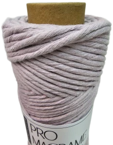 Bavlněná šňůra Pro Macramé – PREMIUM COTTON 3mm - lila vintage