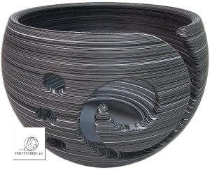 Háčkovací miska na přízi vel.L – Zebra černobílá