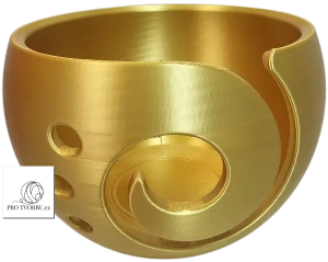 Háčkovací miska na přízi vel. L –Gold metalická