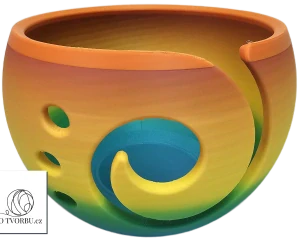 Miska na přízi L – Sunset Rainbow