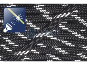 PARACORD 550 - Černý- reflexní -RNC 607